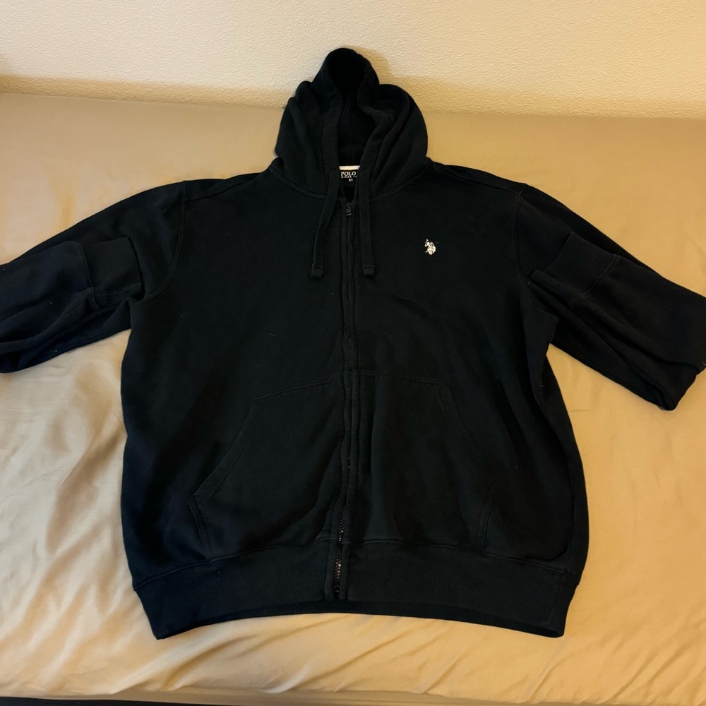 Polo Zip Up Hoodie